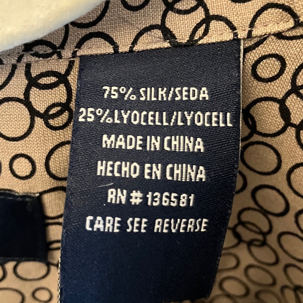 Nat Nast: Geometric Patterned Button Down Shirt- … - image 3